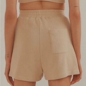 Vacancy Supply After Sun Waffle Shorts in Beige